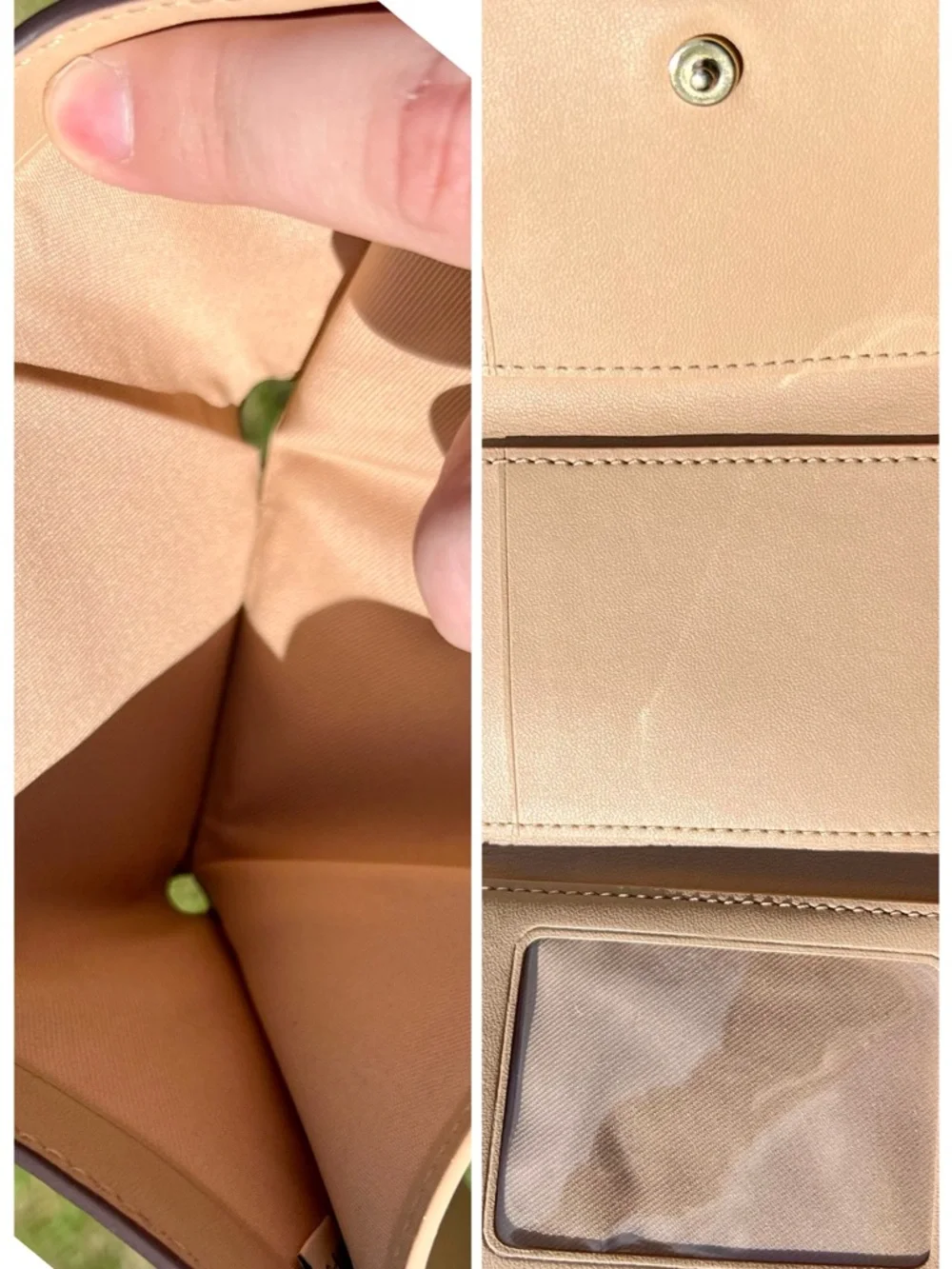 Coach Klare Crossbody Bag & Matching Tri-fold Wallet - Chalk/Glacier White Multi - Picture 11 of 12